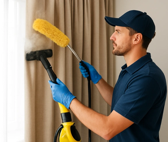 Trusted blind cleaning technician Matty Curtain Cleaning deepdene-vic QLD