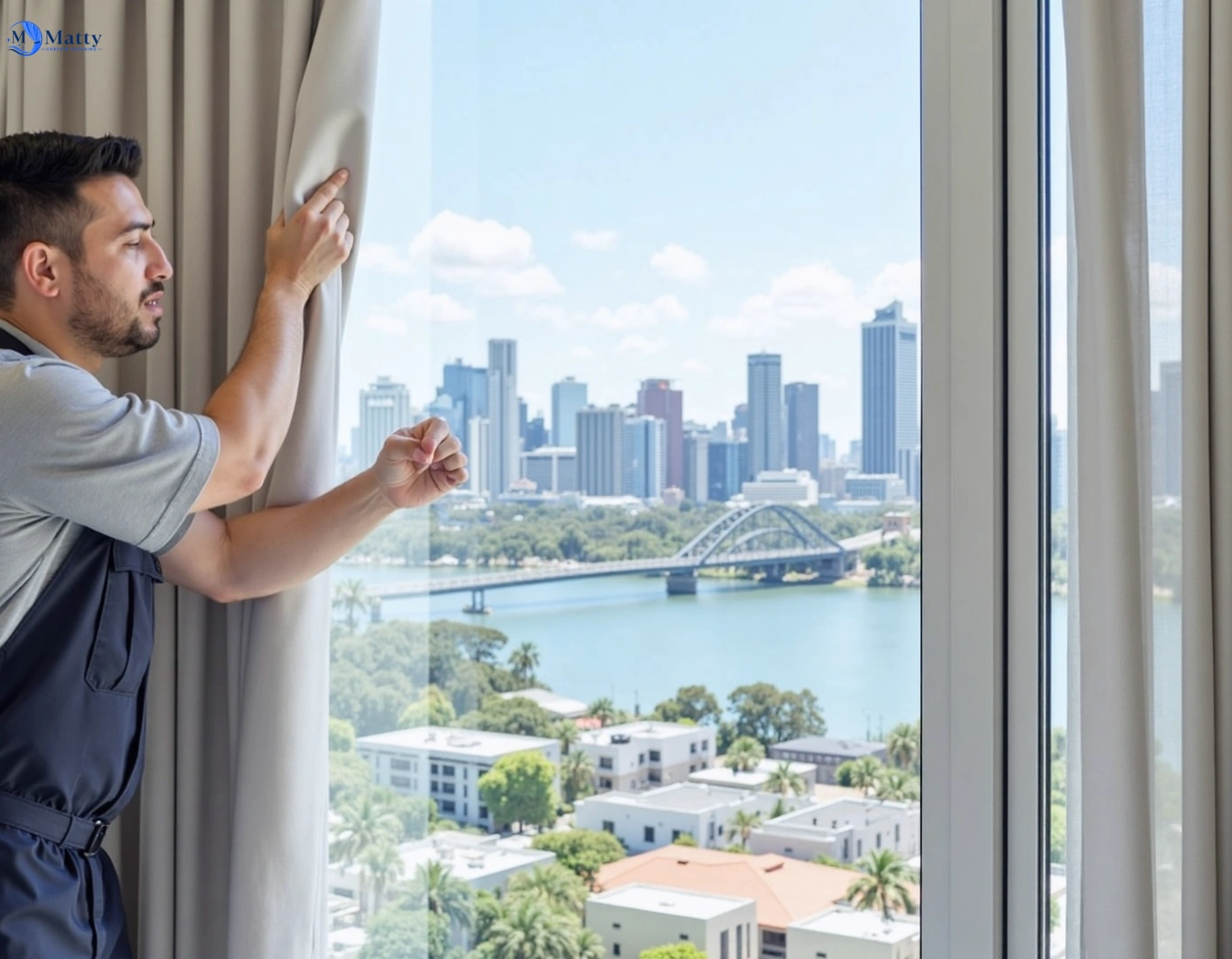 Professional curtain steam cleaning service deepdene-vic QLD by Matty Curtain Cleaning